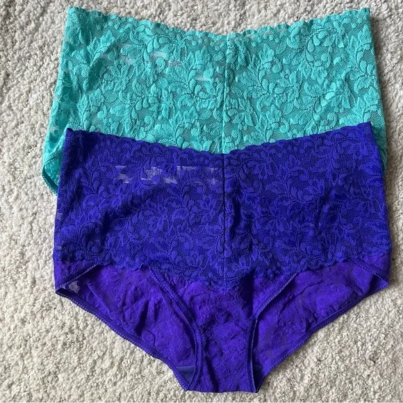 (2) NEW Hanky Panky Retro Vikini Lace Panties High Waist - Picture 1 of 7